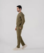 Men's Fleece Sweatshirt (Olive Green)