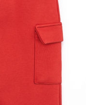 Hoodie & Cargo Jogger Set  Red MM-1001