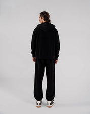 Men's Fleece Zipper Hoodie (Black)