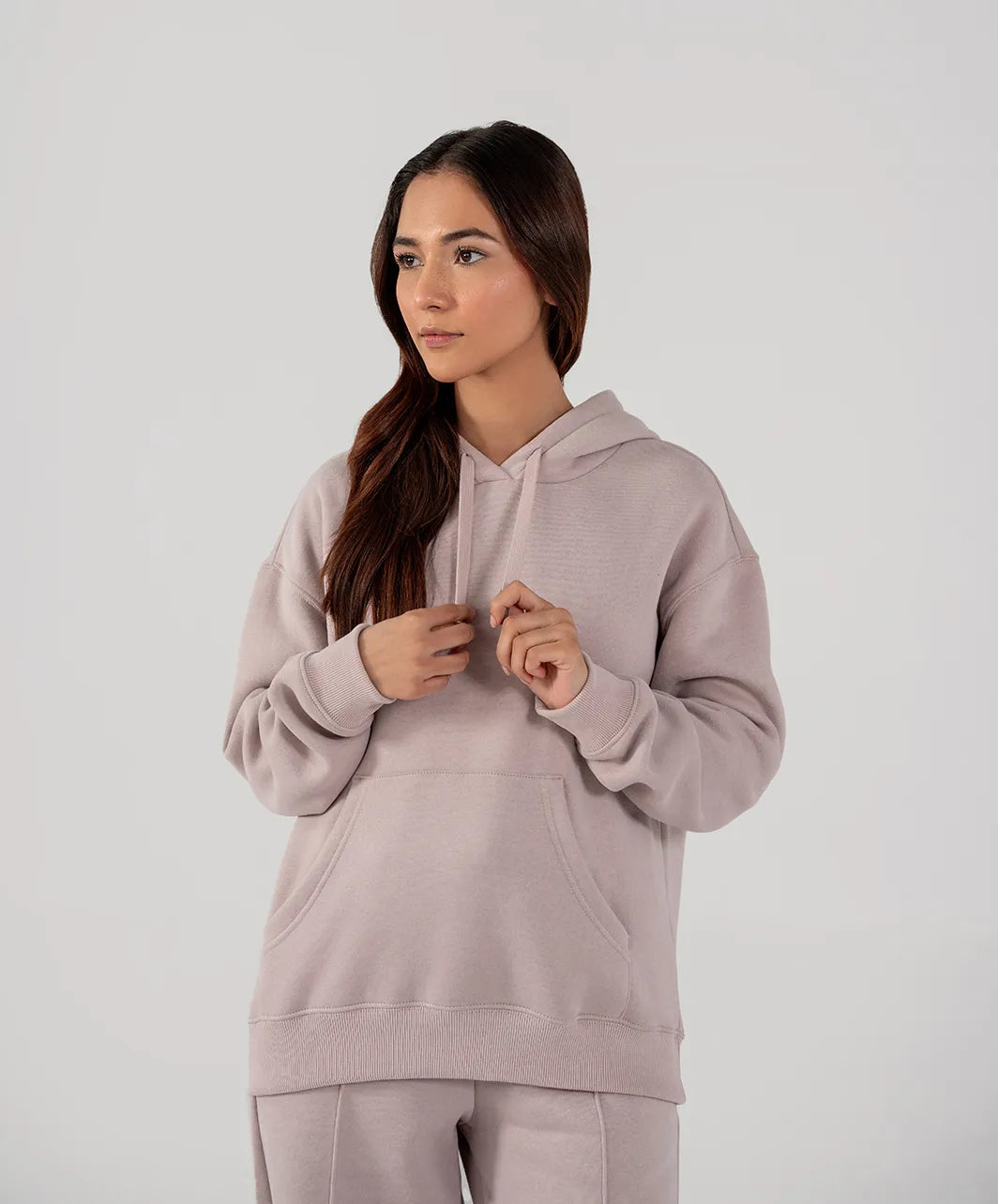Ladies Fleece Hoodie Purple Haze