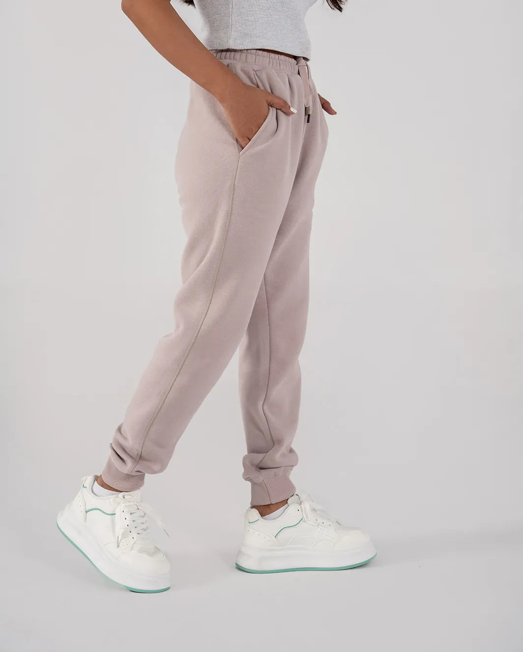 Ladies Fleece Elasticated Trouser (Purple Haze)