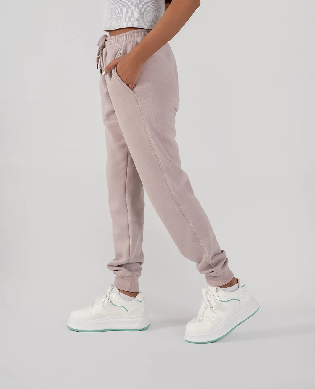 Ladies Fleece Elasticated Trouser (Purple Haze)
