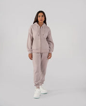 Ladies Fleece Zipper Hoodie (Purple Haze)