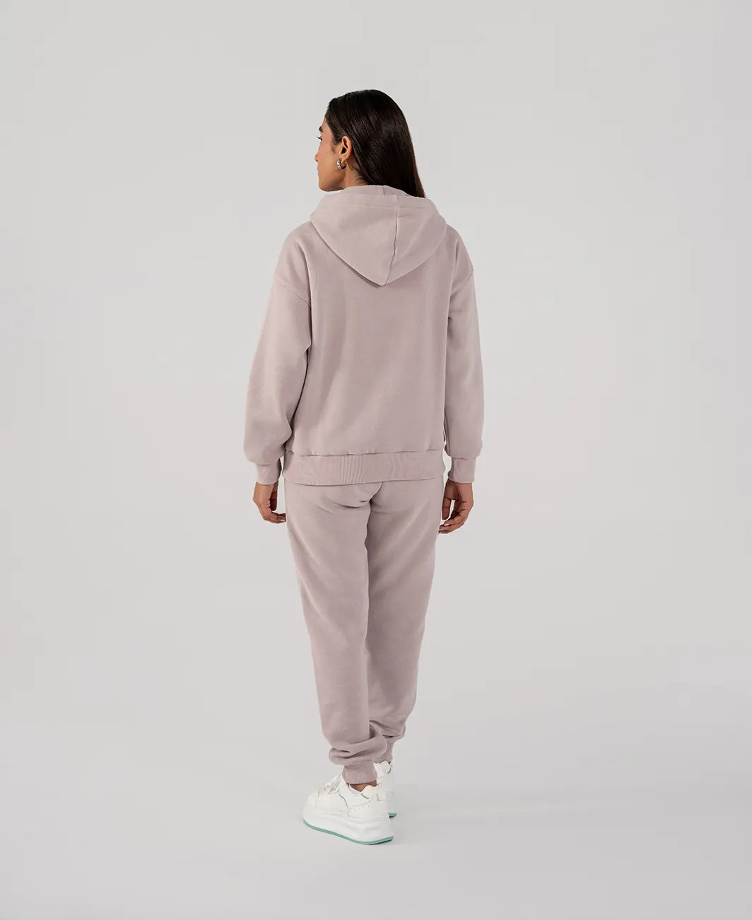 Ladies Fleece Zipper Hoodie (Purple Haze)