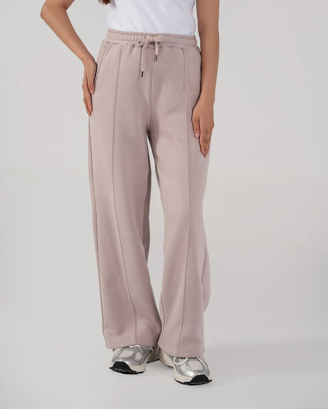 Ladies Fleece Straight Leg Trouser (Purple Haze)
