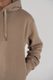 Men's Fleece Hoodie (Taupe Brown)