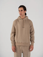 Men's Fleece Hoodie (Taupe Brown)