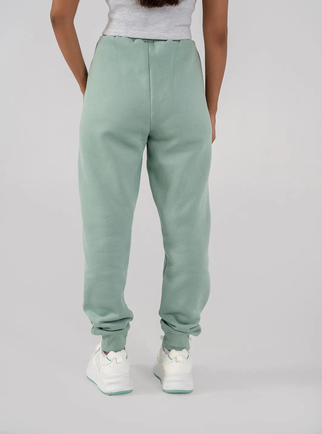 Ladies Fleece Elasticated Trouser (Light Teal)