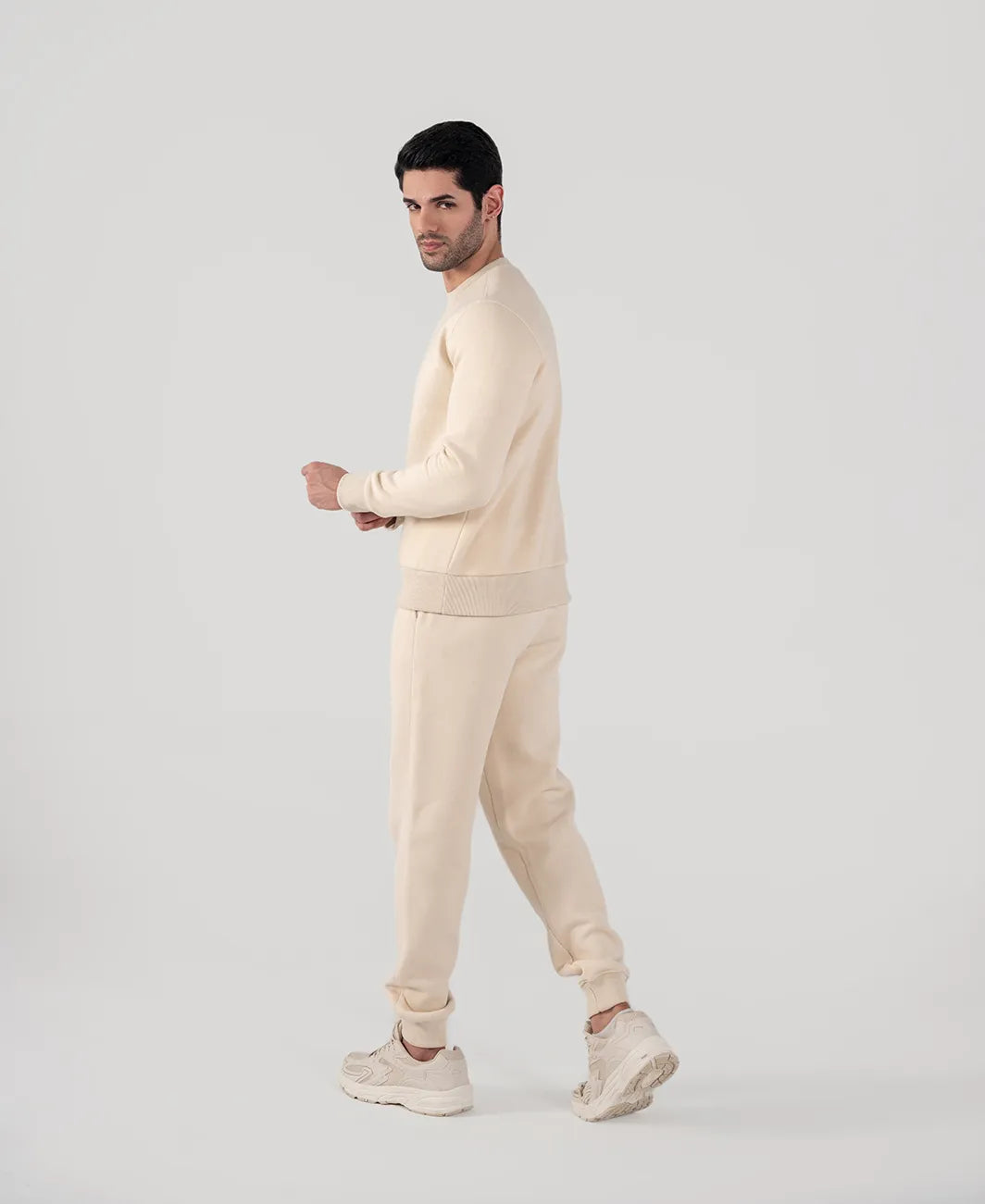 Men's Fleece Sweatshirt (Ivory)