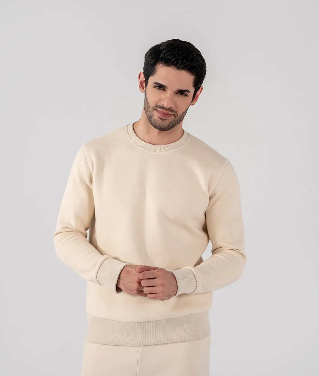 Men's Fleece Sweatshirt (Ivory)
