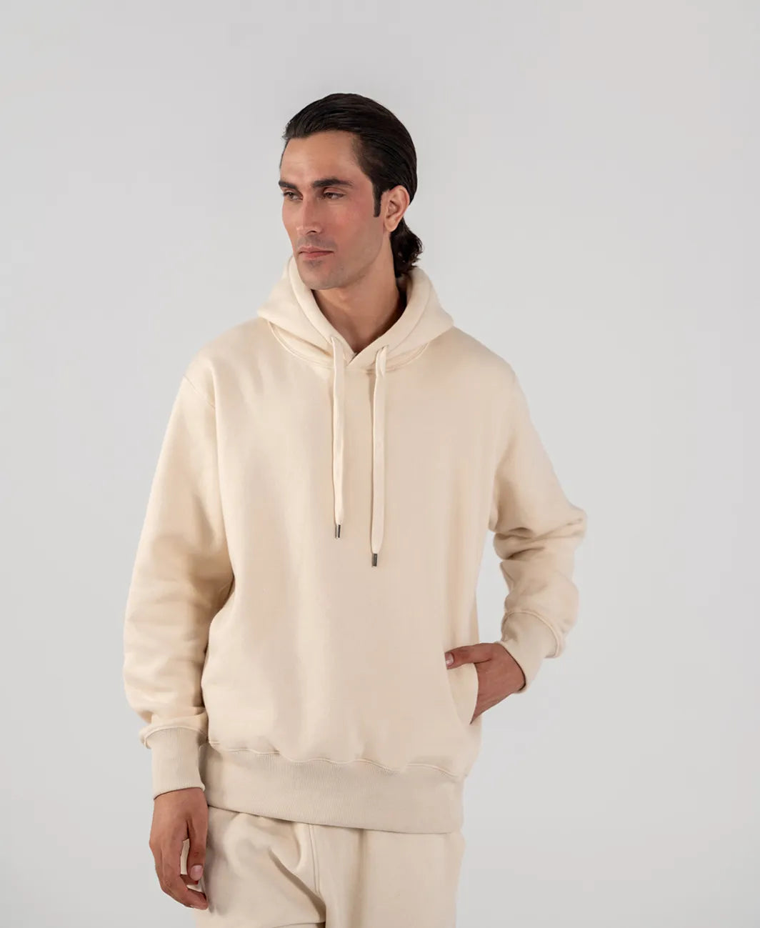 Men's Fleece Hoodie Ivory