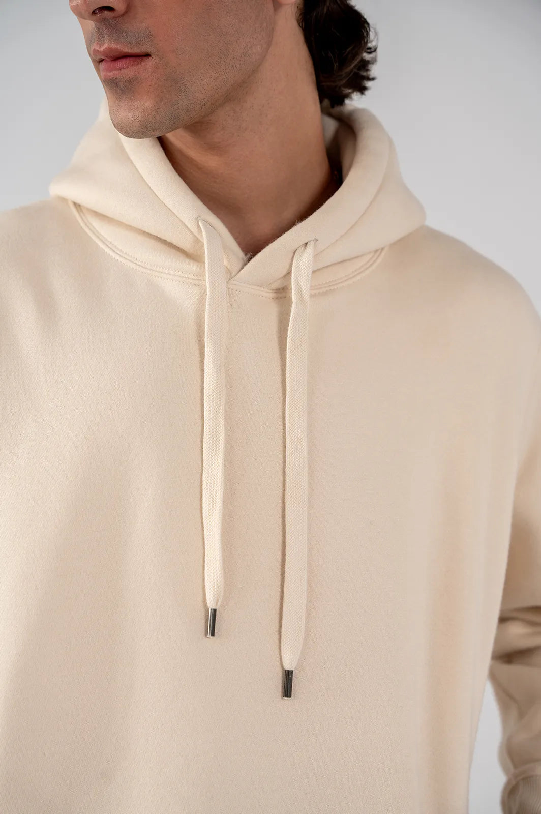 Men's Fleece Hoodie (Ivory)