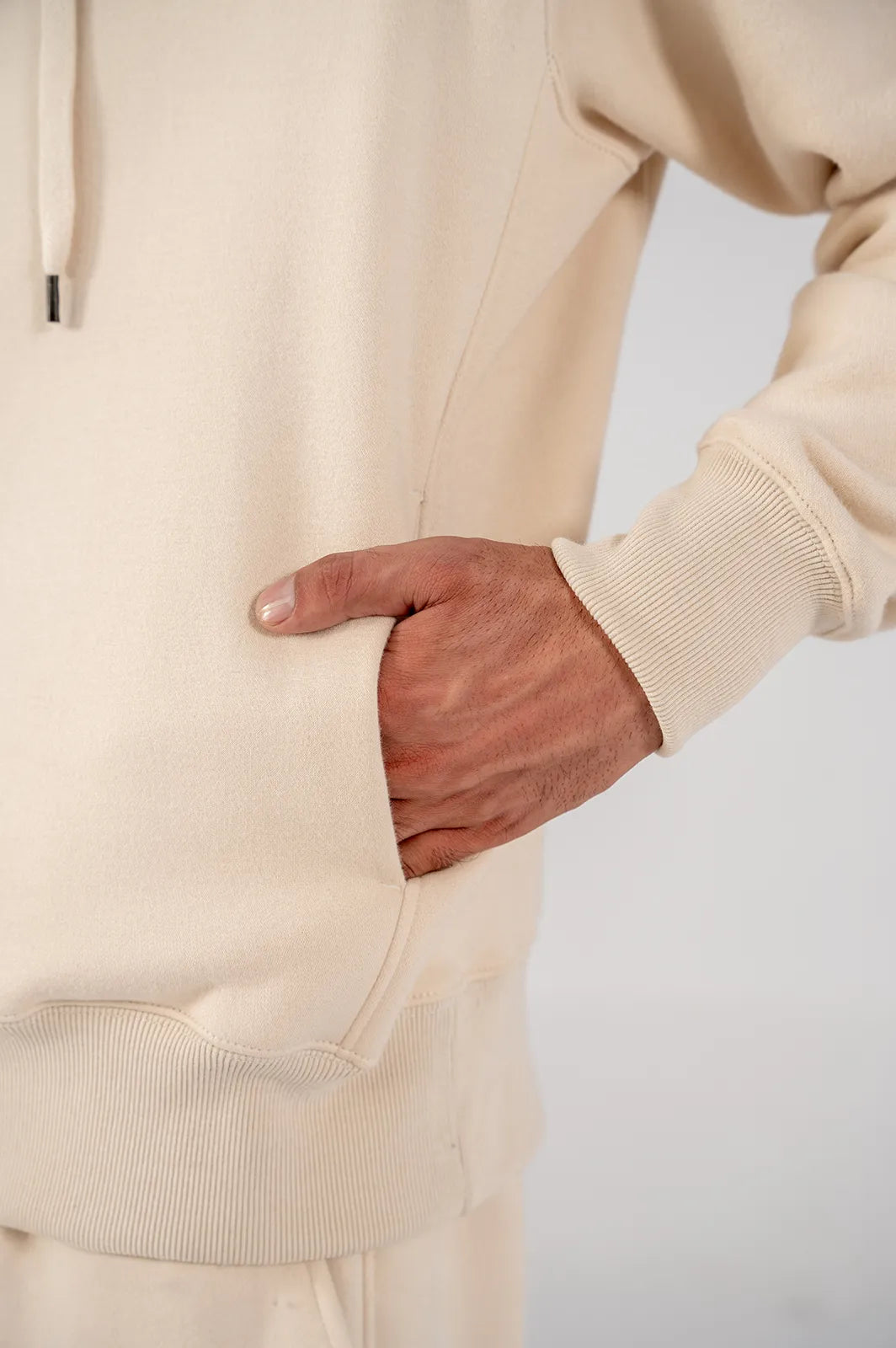 Men's Fleece Hoodie (Ivory)