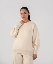 Ladies Fleece Sweatshirt (Ivory)