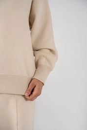 Ladies Fleece Sweatshirt (Ivory)