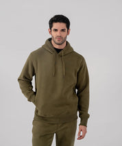 Men's Fleece Hoodie (Olive Green)