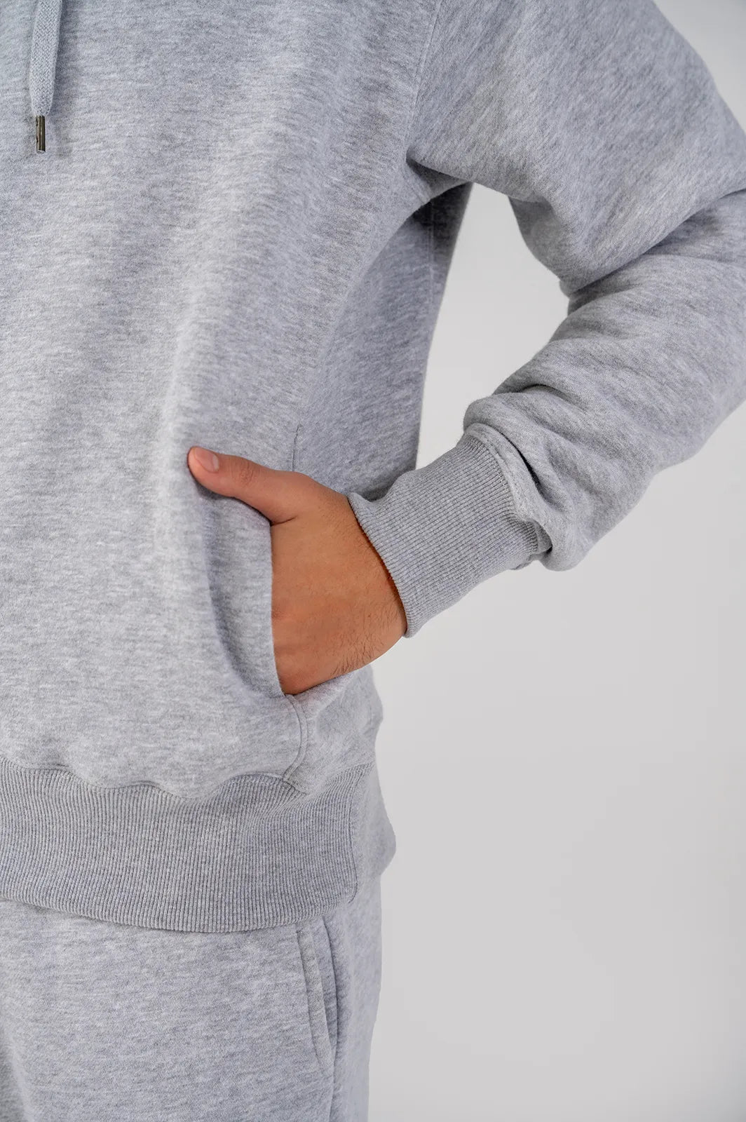 Men's Fleece Hoodie (Grey Melange)