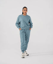 Ladies Fleece Sweatshirt (Steel Blue)