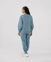 Ladies Fleece Sweatshirt (Steel Blue)