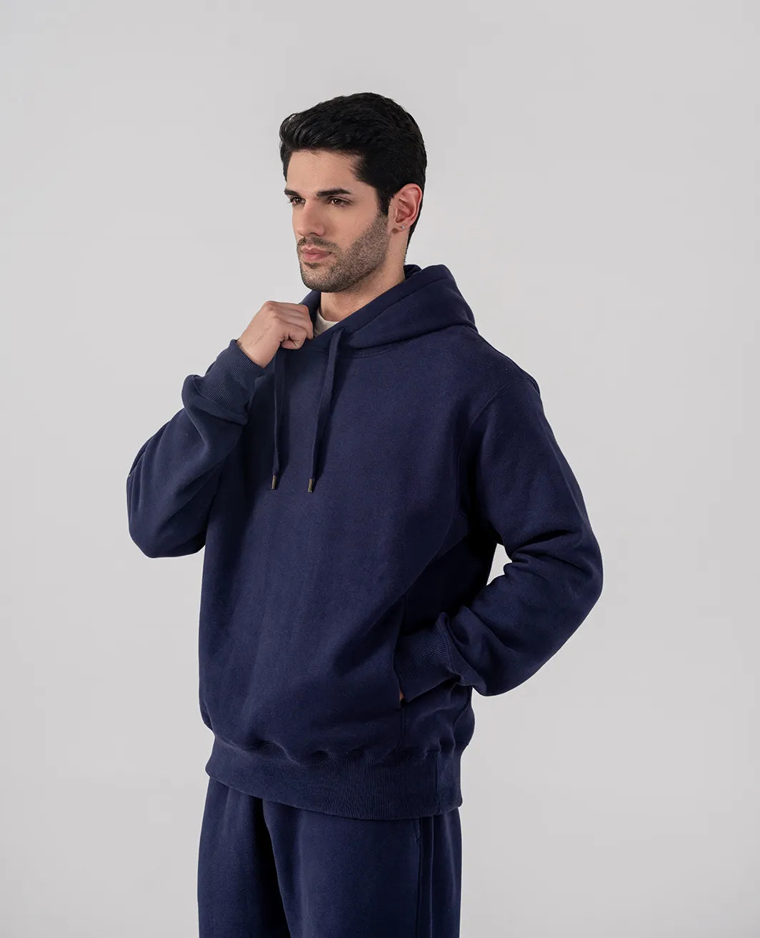 Men's Fleece Hoodie (Navy)