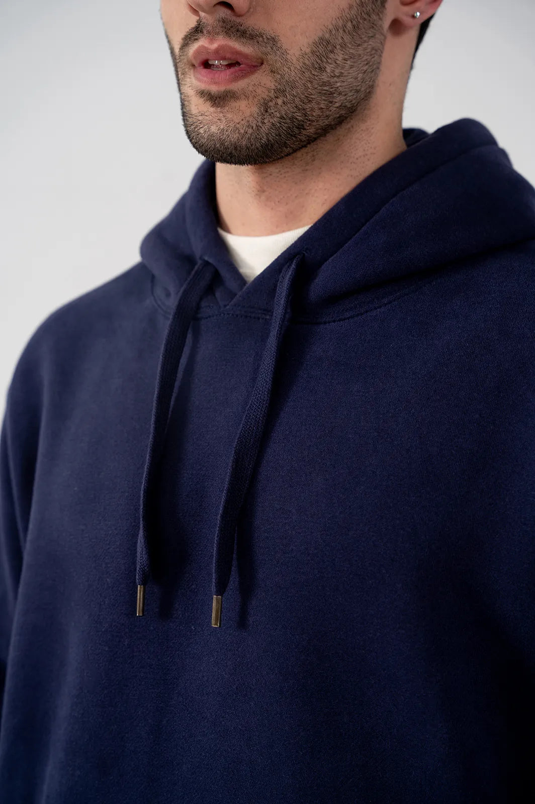 Men's Fleece Hoodie (Navy)